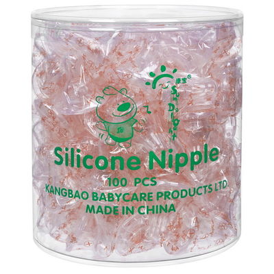Aliran Lambat BSCI Standard Liquid Silicone Baby Rubber Nipple