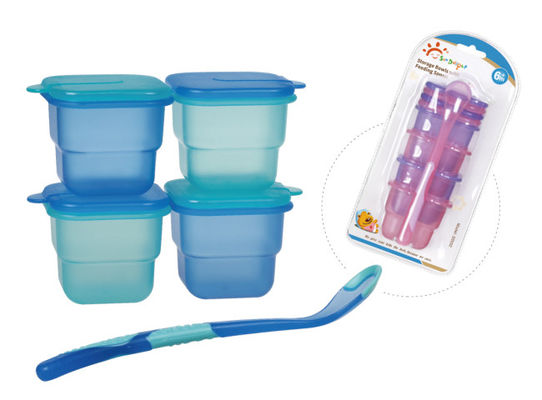 Wadah Freezer Penyimpanan Makanan Bayi Plastik Kedap Udara BPA
