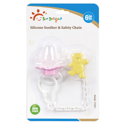 ABS PP Dot Plastik Tidak Berbau Silicone Baby Soother