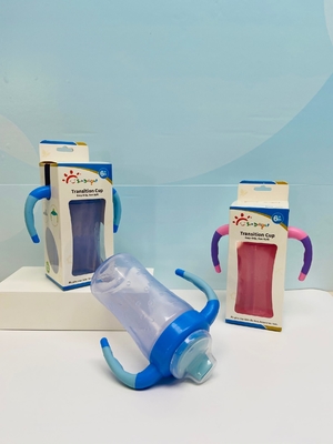 9 Ons Baby Sippy Cup Dengan Fleksibel Cerat BPA GRATIS