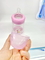 Bahan makanan silikon puting leher lebar botol bayi makan Bebas BPA PP botol susu plastik