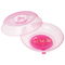 6 Bulan Covered BPA FREE Pink Baby Suction Plate