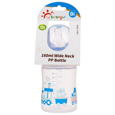 6oz botol puting bayi Polypropylene Aman Non-toksik Food Grade