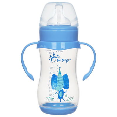 9oz 260ml PP Wide Neck Arc Baby Feeding Bottle Bebas Ftalate