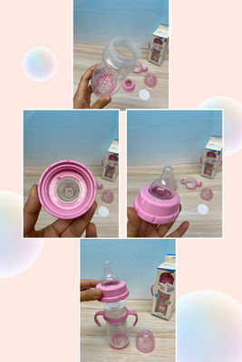 12oz 330ml PP botol bayi dengan pegangan ganda Phthalate bebas sterilisasi