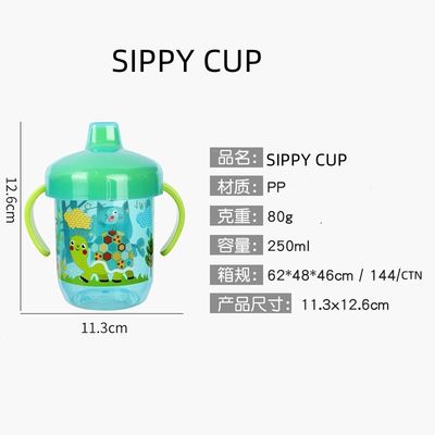Tumpukan - Proof Baby Sippy Cup 9oz Kapasitas untuk Mess Free Feeding