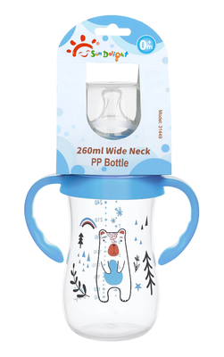 Botol Susu Bayi Leher Lebar PP 9 oz/ 260 ml