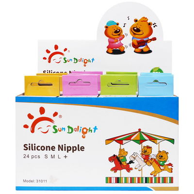 BPA Free 120 ℃ Rubber Baby Silicone Nipple Standar