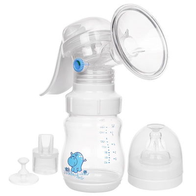 Sundelight PP SILICONE BPA Gratis Pompa Payudara Manual Dengan Botol