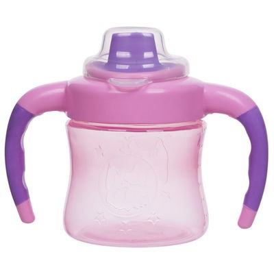 Non Spill Double Handle 6 Bulan 6 Ounce Girls Sippy Cup