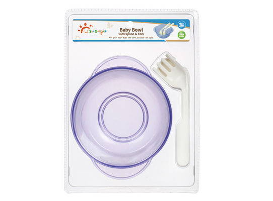 Aman ISO PP Polypropylene PVC Mangkuk dan Sendok Makan Bayi