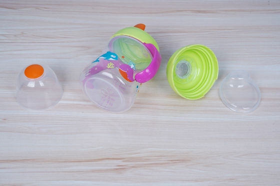 Bebas Tumpahan 2 In 1 BPA Gratis 6 Bulan 6 Ounce Baby Sippy Cup