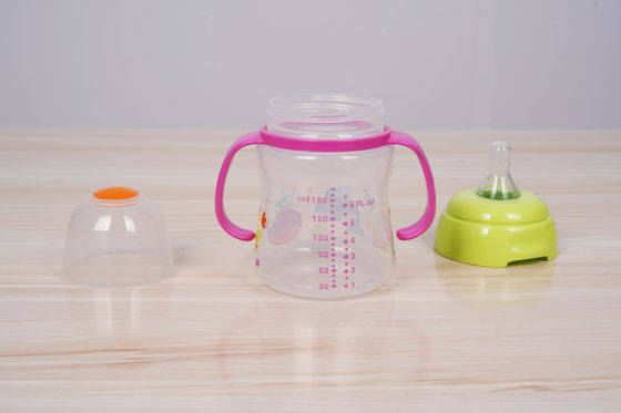 Bebas Tumpahan 2 In 1 BPA Gratis 6 Bulan 6 Ounce Baby Sippy Cup