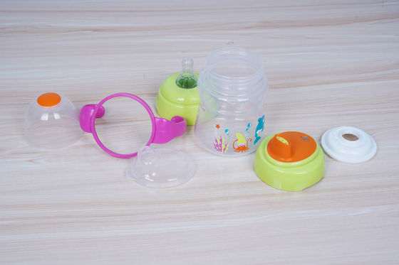 Bebas Tumpahan 2 In 1 BPA Gratis 6 Bulan 6 Ounce Baby Sippy Cup