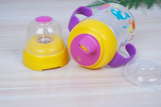 2 In 1 Nipple Suction BPA Gratis 6 Bulan 6 Ounce Baby Sippy Cup