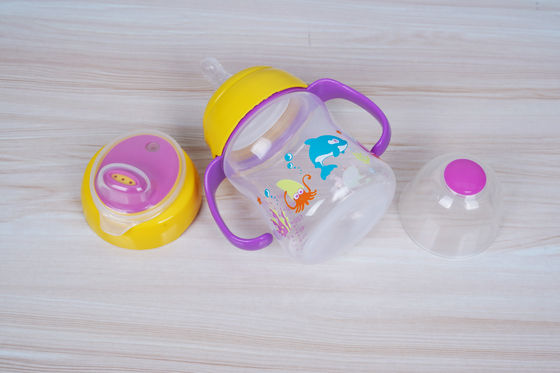 2 In 1 Nipple Suction BPA Gratis 6 Bulan 6 Ounce Baby Sippy Cup
