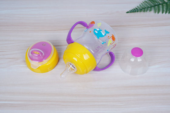 2 In 1 Nipple Suction BPA Gratis 6 Bulan 6 Ounce Baby Sippy Cup