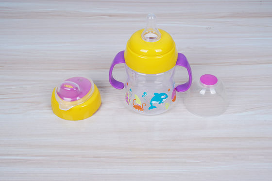 2 In 1 Nipple Suction BPA Gratis 6 Bulan 6 Ounce Baby Sippy Cup