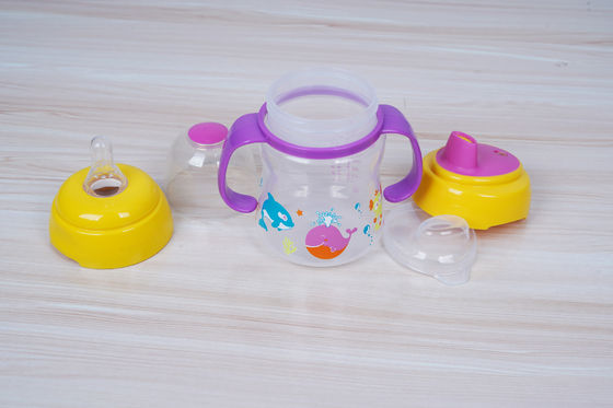 2 In 1 Nipple Suction BPA Gratis 6 Bulan 6 Ounce Baby Sippy Cup