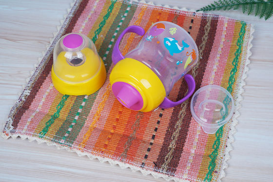 2 In 1 Nipple Suction BPA Gratis 6 Bulan 6 Ounce Baby Sippy Cup