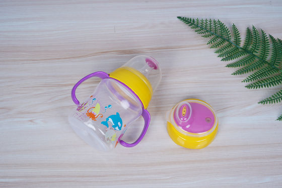 2 In 1 Nipple Suction BPA Gratis 6 Bulan 6 Ounce Baby Sippy Cup