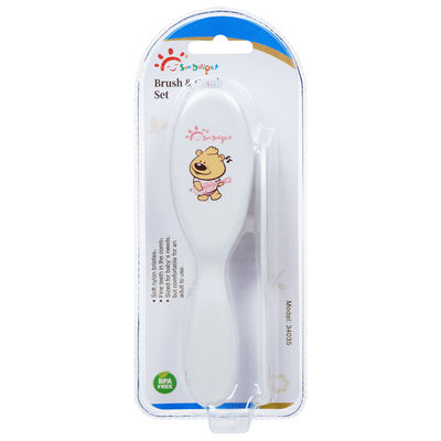 ABS Nylon 110 ℃ Set Sisir dan Sikat Bayi Bayi