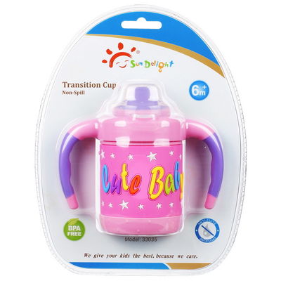 6 Bulan Tanpa Tumpahan BPA Gratis 6oz 160ml Baby Drinking Cup