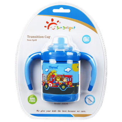 Bebas Tumpahan BPA Gratis 6 Bulan 6 Ounce Baby Drinking Cup