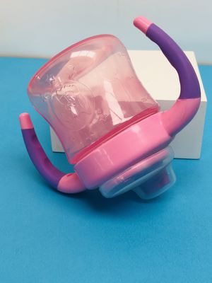 Non Spill Double Handle 6 Bulan 6 Ounce Girls Sippy Cup