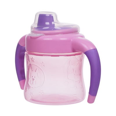 Pink Biru Hijau EN71 6 Bulan 6 Ounce Girls Sippy Cup