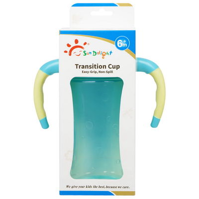 FDA 9 Ounces Baby Sippy Cup Dengan Cerat Fleksibel