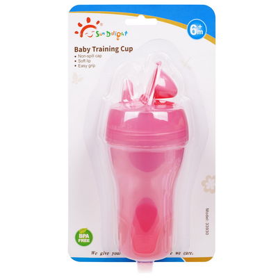 6oz 180ml Non Spill BPA Free 6 Bulan Safe Sippy Cup