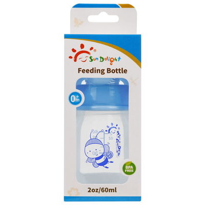 Mini Standard Neck 2oz 60ml Botol Susu Bayi Baru Lahir Dengan Kotak Jendela