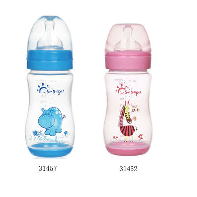 9oz 260ml Botol Bayi Polypropylene Leher Lebar