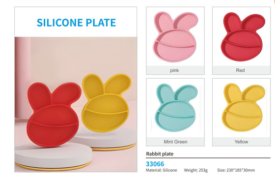 Plat silikon dan mangkuk bayi