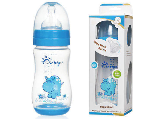 Tidak berbau 9oz 260ml Wide Neck Arc PP Polypropylene Botol Bayi